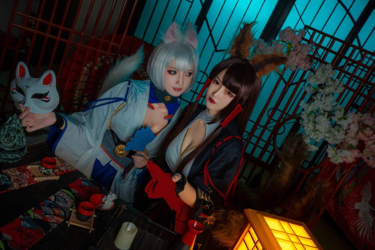 碧蓝航线赤城加贺cosplay