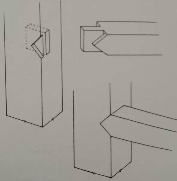 椅子榫卯结构CAD图图片