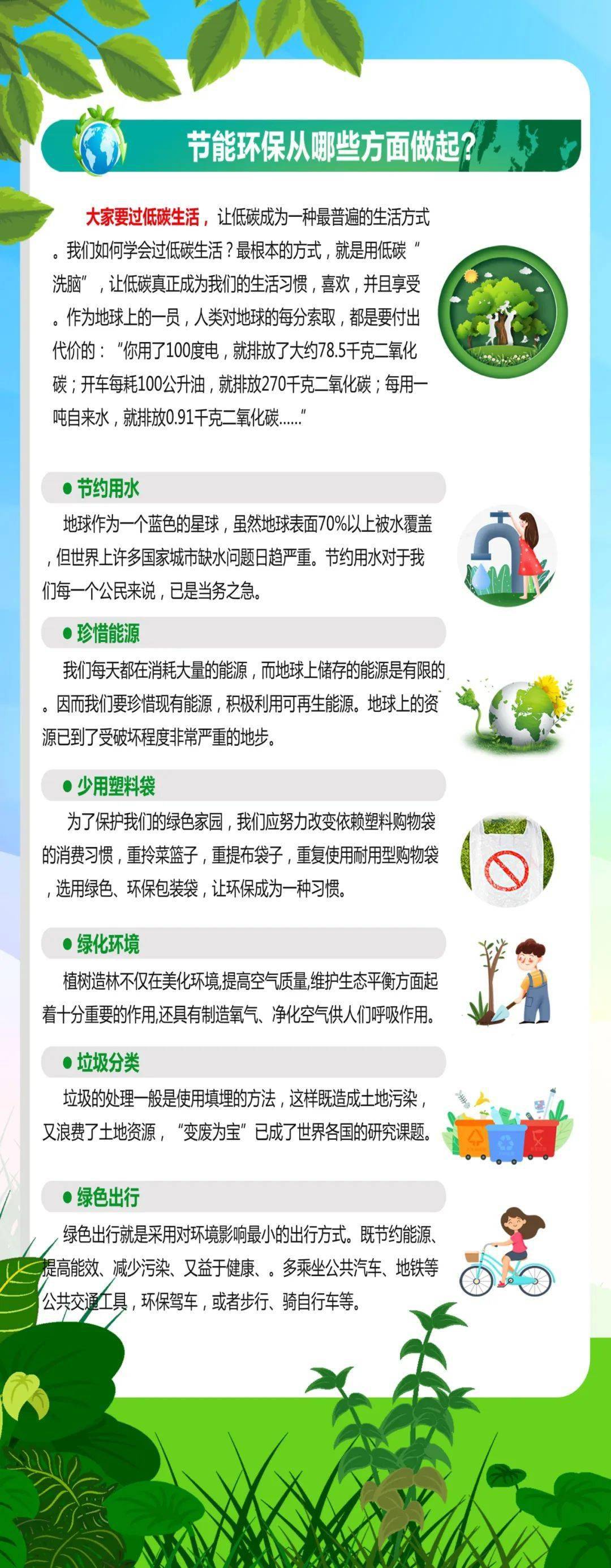 2020年节能减排宣传周我倡议