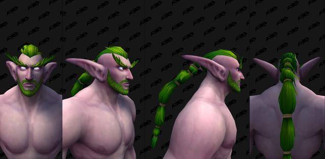 魔兽世界9.0:新暗夜精灵男定制选项