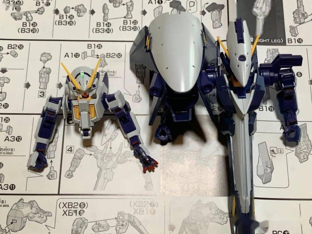 【万代6月 pb网限 hguc rx-124 高达tr 基哈尔ii 日玩开盒&组装完成