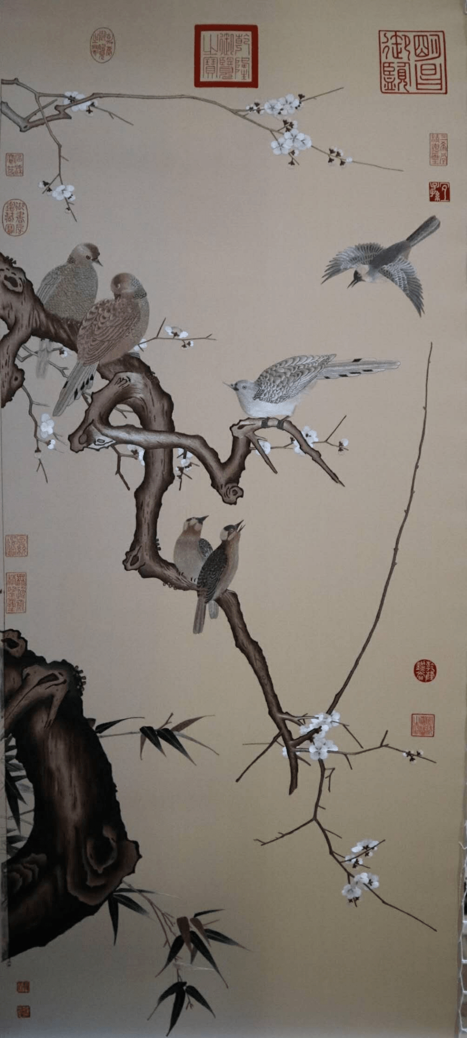 汴绣以绣制中国名画图片