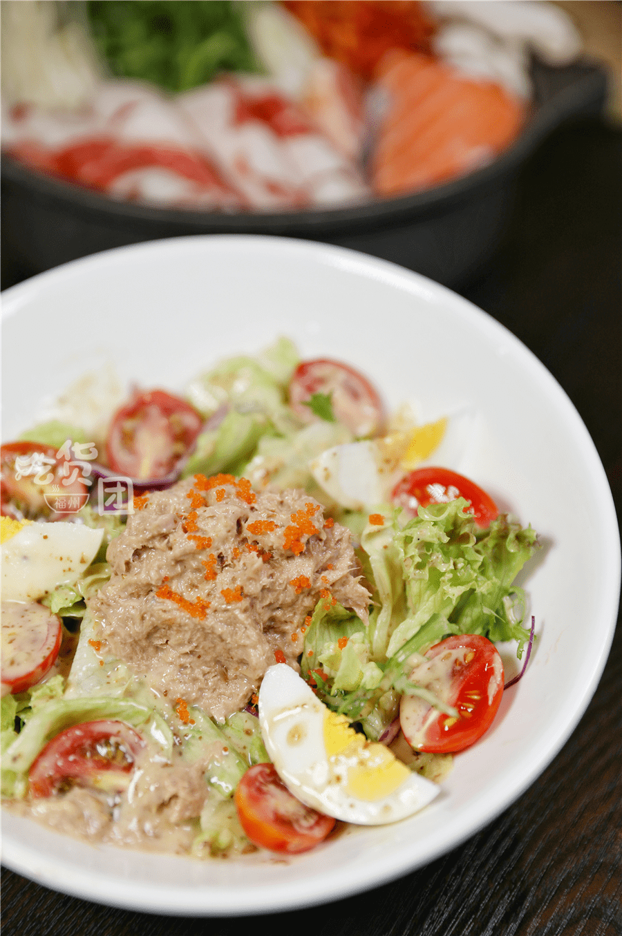 拿吞鱼沙拉想饱腹的小吃货,乌冬面了解下,够q够弹够有味,滋溜一口进