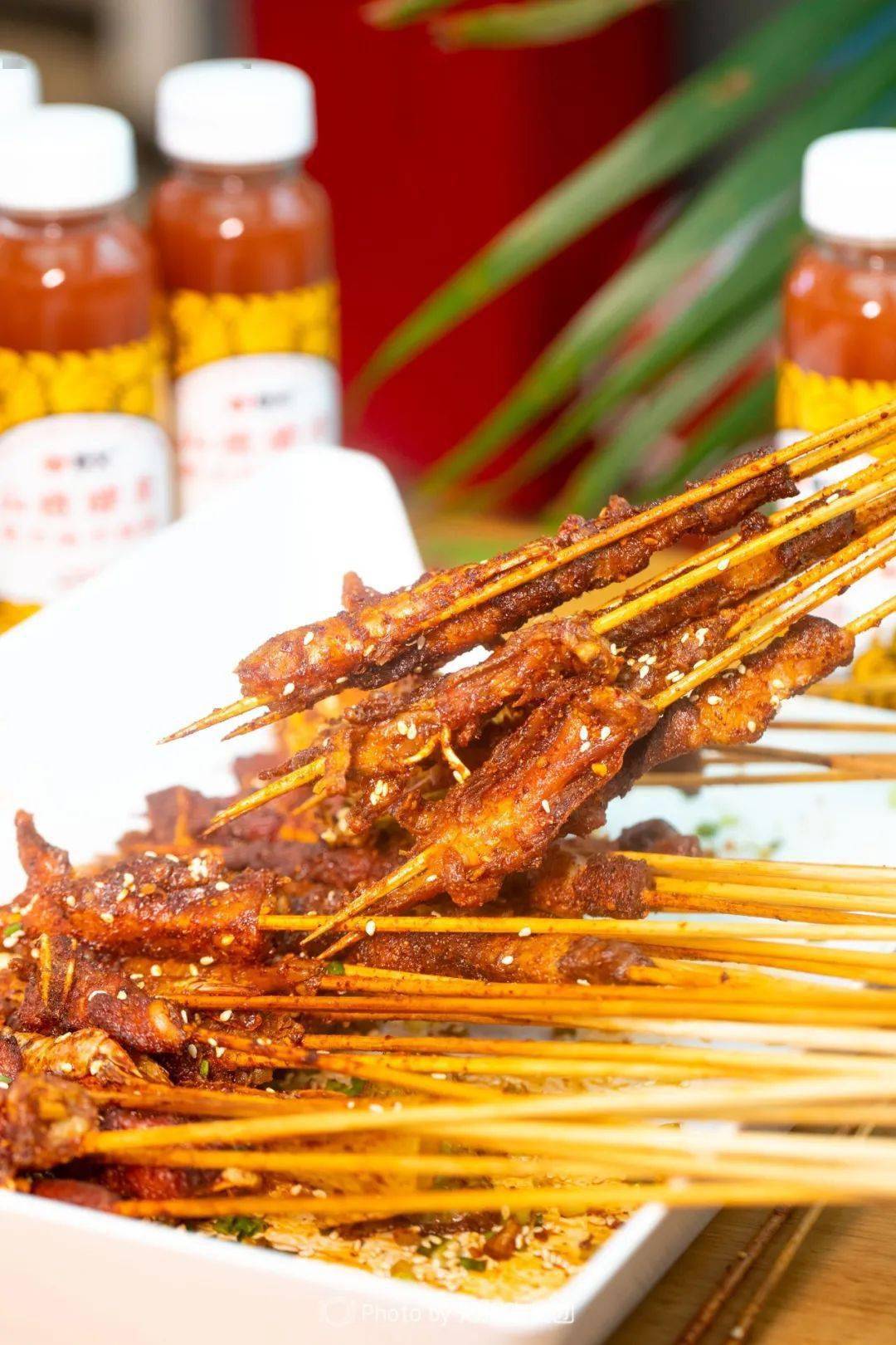 羊肉串炸着更香嫩!