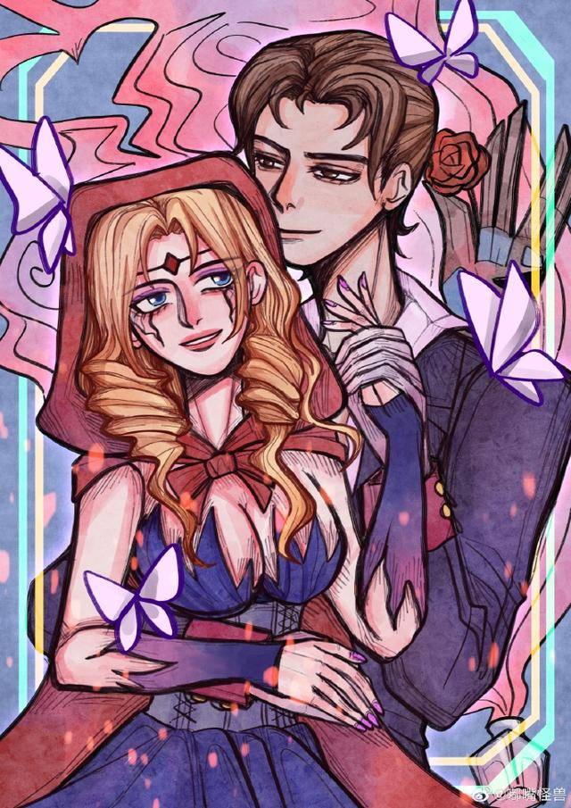 狼人杀玩家同人画作欣赏,你也在注视着我吗?_cp