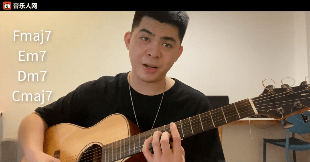 为了方便讲解,今天使用fmaj7→em7→dm7→cmaj7,这套rnb中的"常客"