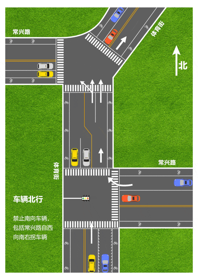 缓行问题开展了调研分析,并对上述路口道路通行方向进行了优化和调整