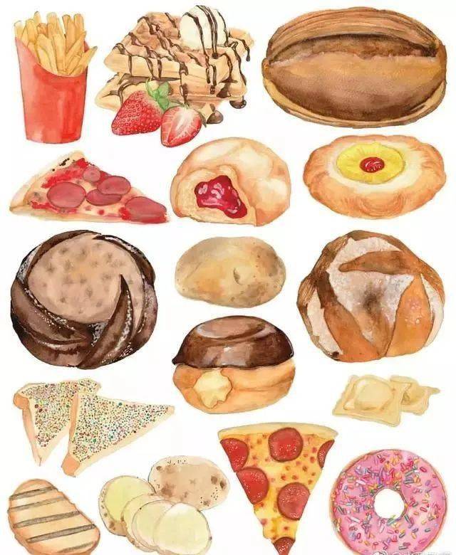 当水彩遇上食物,画画遇上吃货,会有怎样的反应?