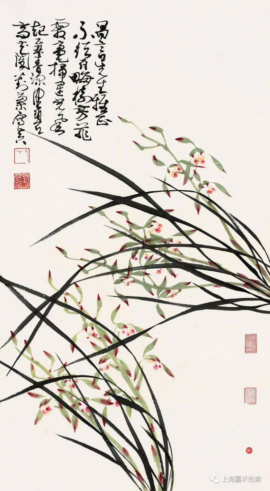 陈佩秋先生的书画艺术,一直广受藏家喜爱,先生以画兰花闻名,"佩秋"二