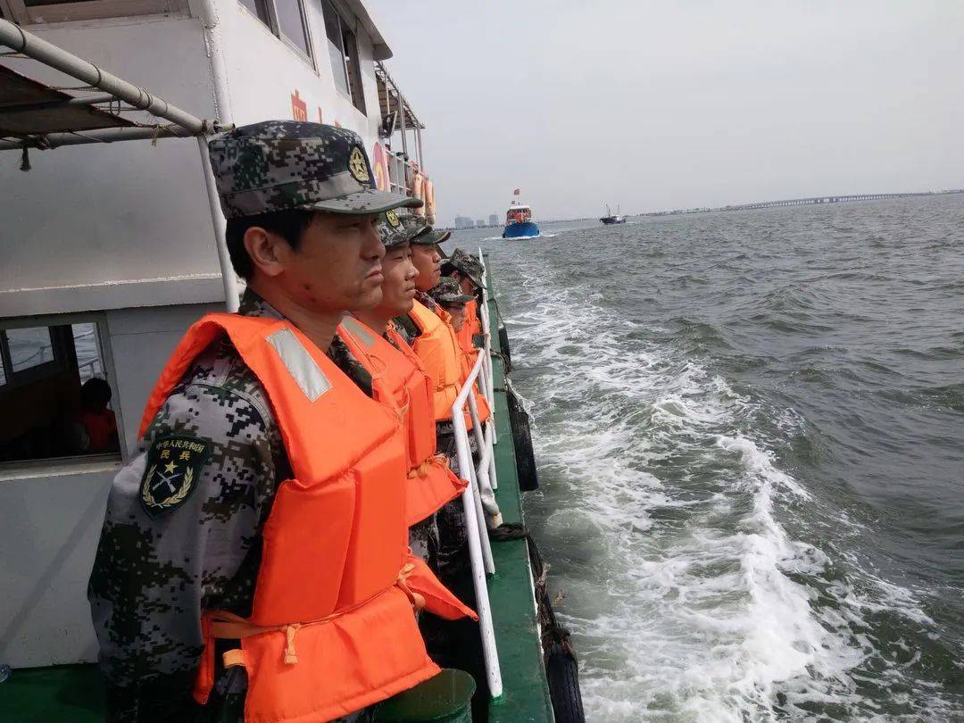 海上军演开始海上搜寻海上侦察海上维权演习训练效果冀东油田基干民兵