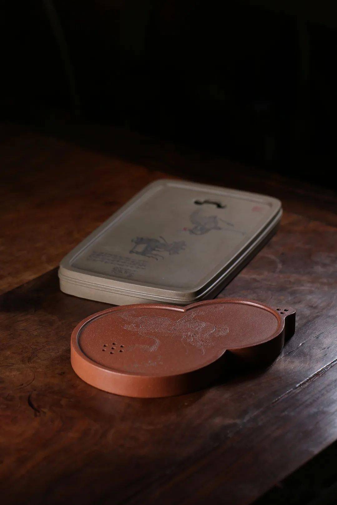 紫砂臻品毛华明紫砂干泡壶承麒麟招财清供