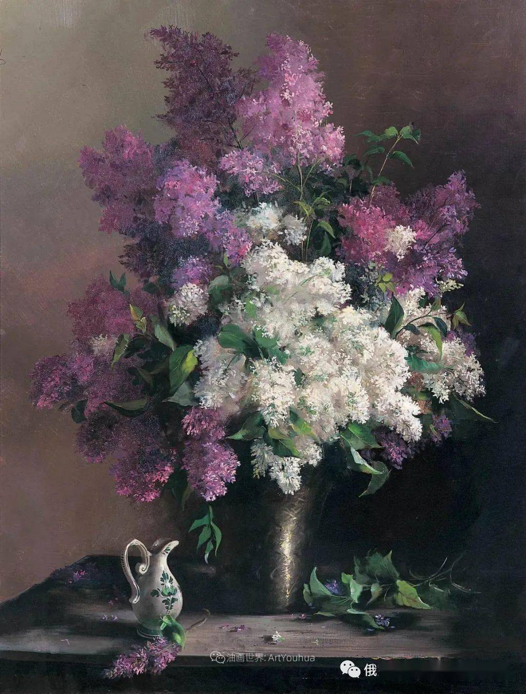俄罗斯画家谢尔盖图图诺夫花卉静物油画作品欣赏