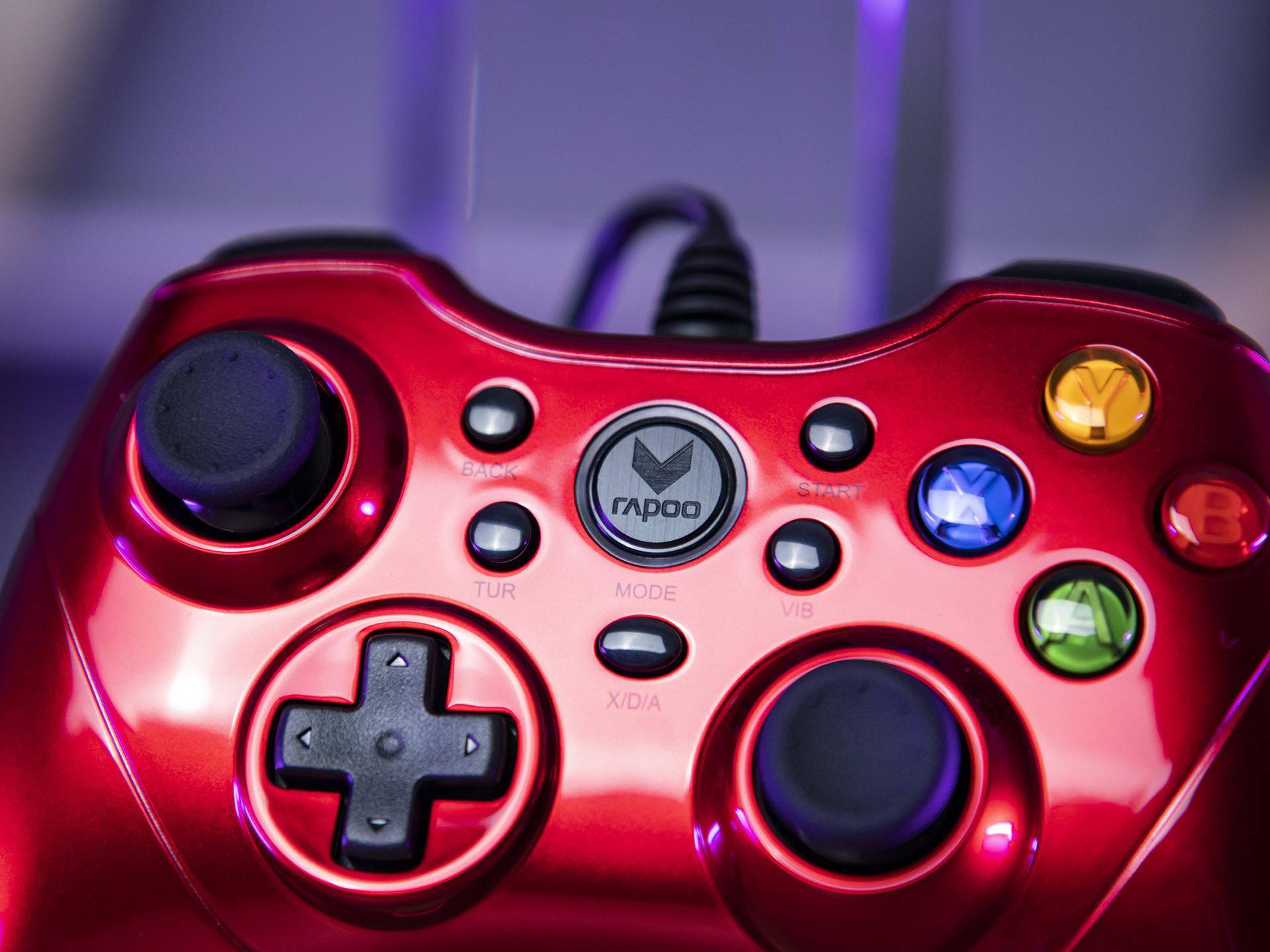 兼容多平台手感出众 雷柏v600振动游戏手柄图赏