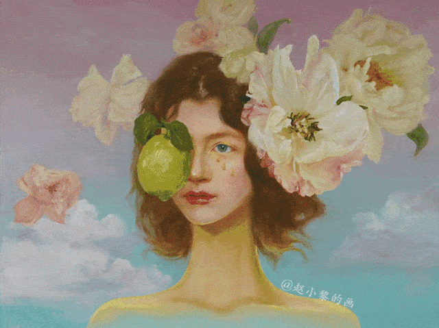 她笔下的花卉典雅绚丽唯美立体 仙气十足现在的赵小黎除了画画外最大