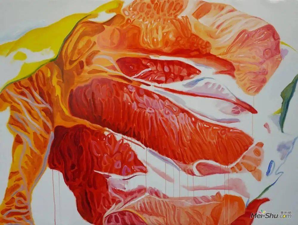 熊浩棋《柚》 布面油画 150cm×200cm 指导教师:王彬羽