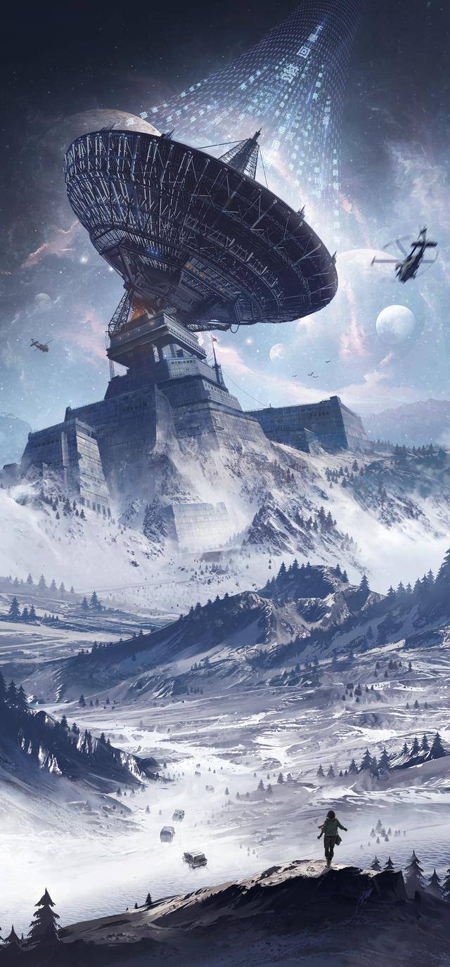 来自国内插画师的一组非常壮观的科幻场景插画很有想象力的作品