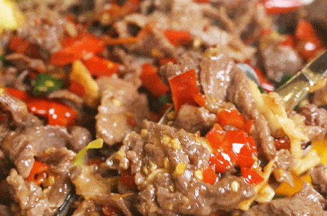 这样制成的小炒黄牛肉,是下饭的绝佳拍档!