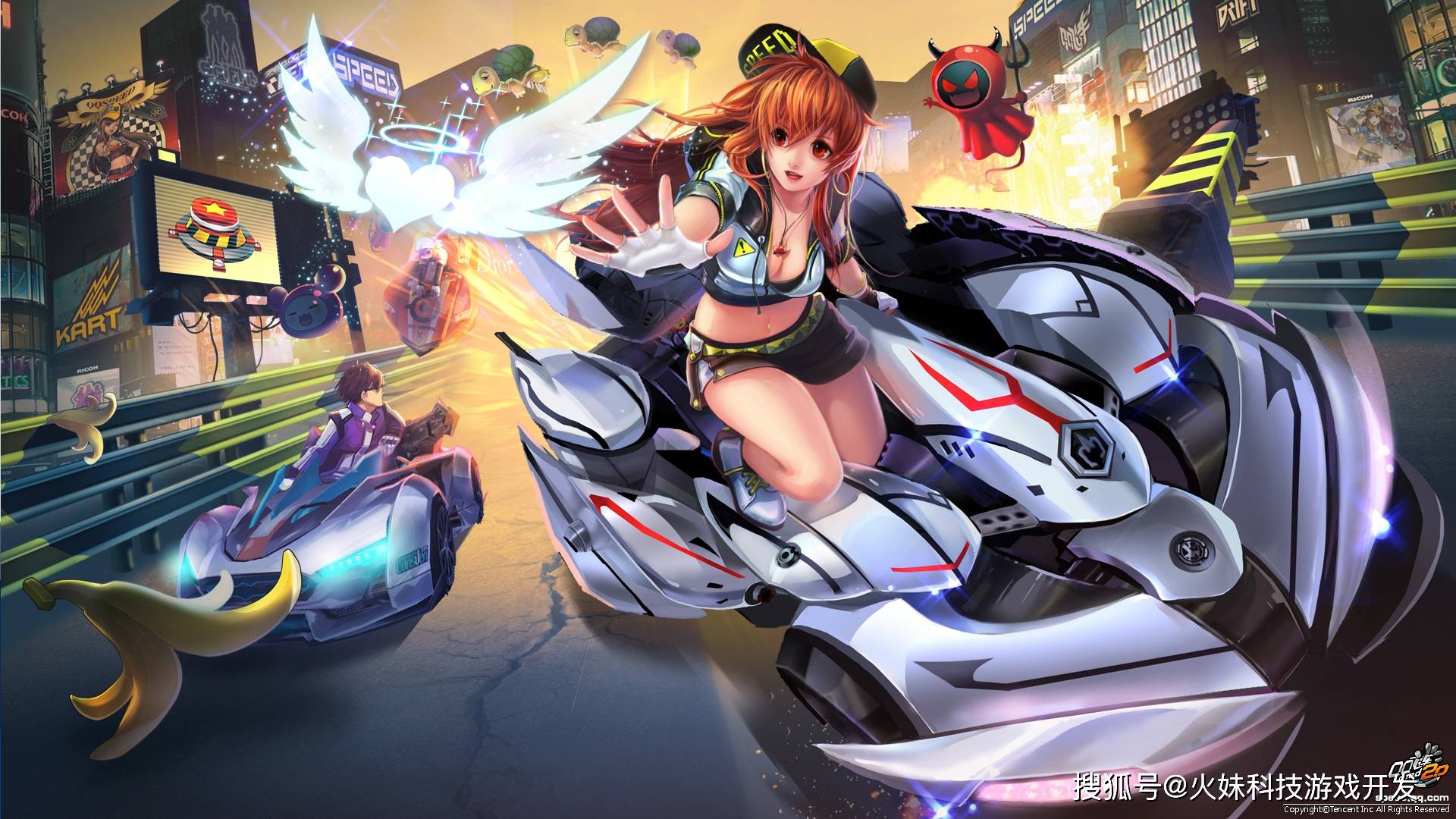 qq飞车一, 无法分割端游是基于pc平台开发的,pc平台凭借高档的配置