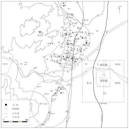 北齐邺城平面图图片