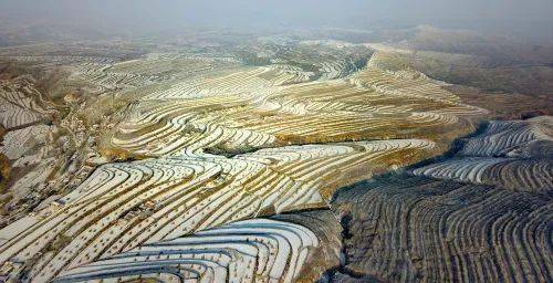 彭阳县彭阳青云湾梯田公园旖旎风光正当时