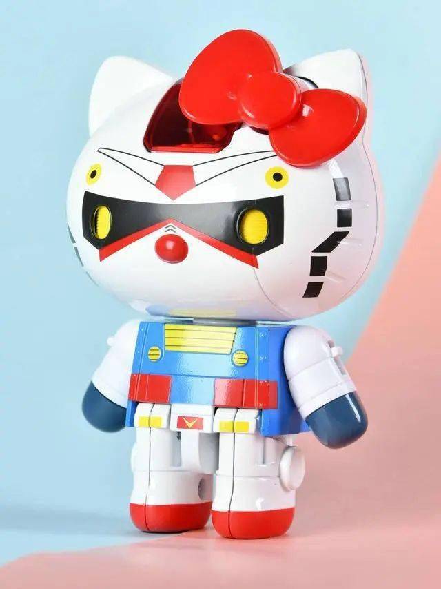 高达和hellokitty联名合体超级萌物