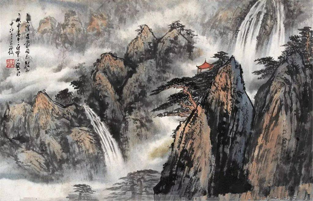 他:四上黄山觉画难,峰峦无空白云寒_应野平