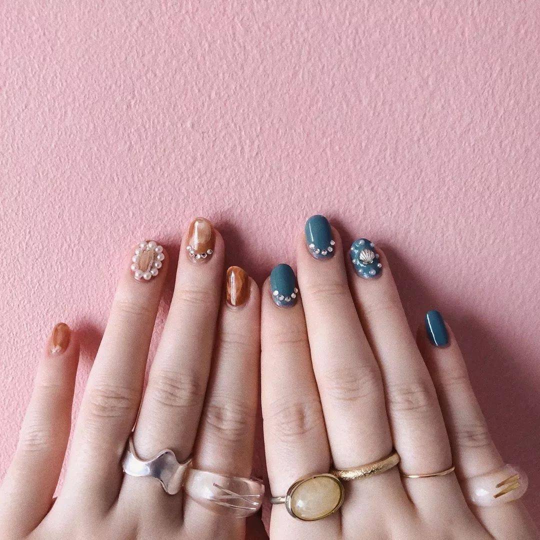 一大波日系美甲图片正在向你走来清新可爱是夏天的味道