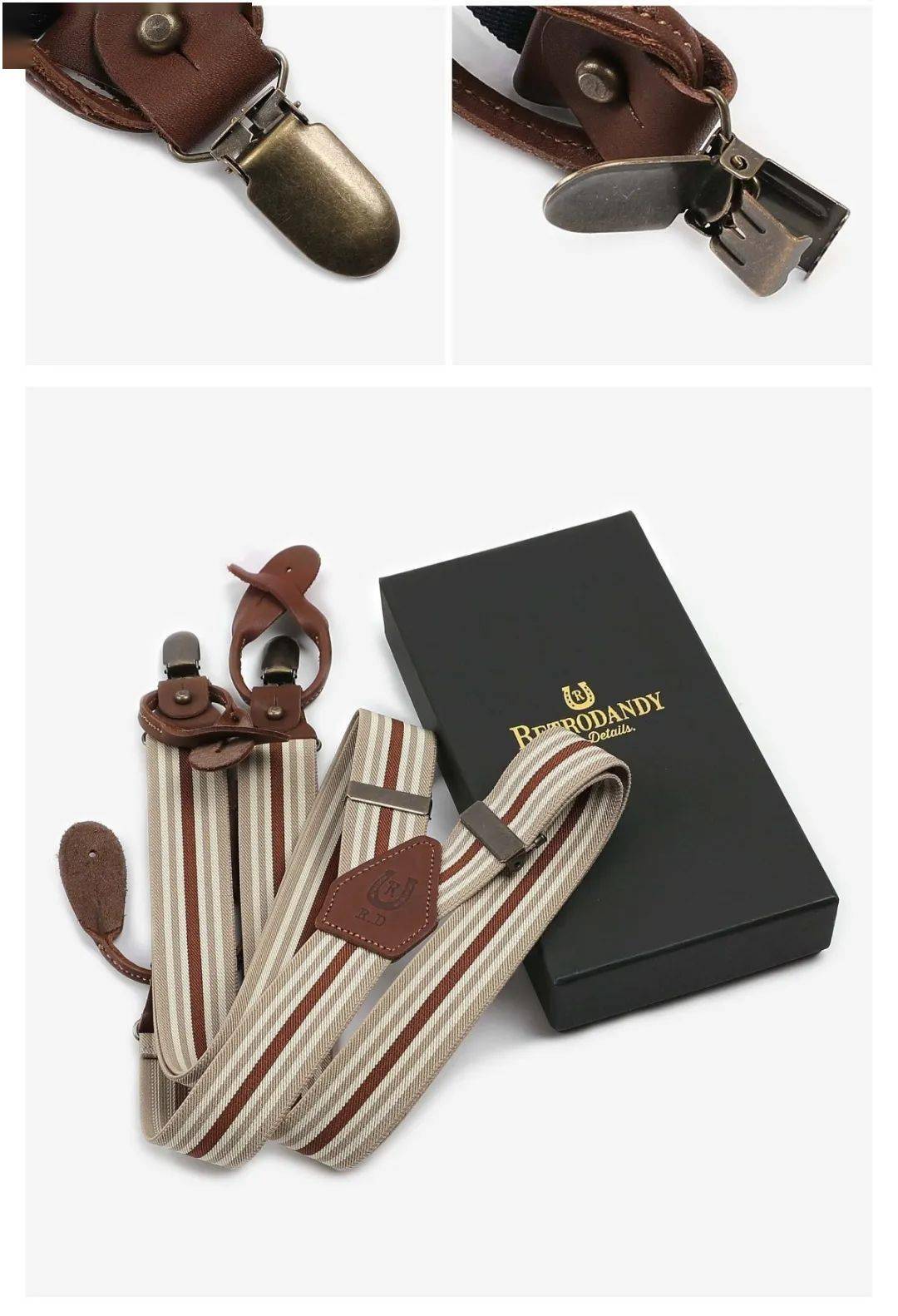 retrodandy old parr gents三点吊式条纹背带