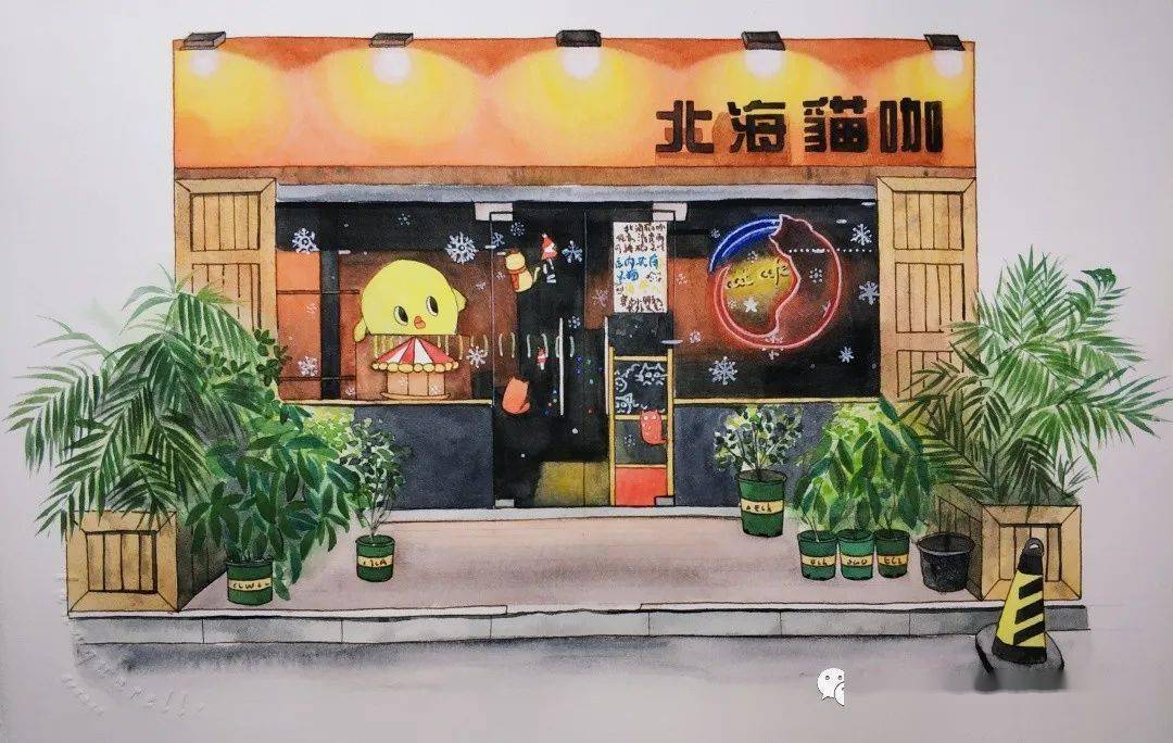 手绘12间可爱小店,ta们藏在武汉这个地方