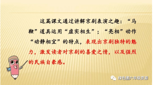 部编版六年级语文上册第23课京剧趣谈微课视频mp3朗读同步练习