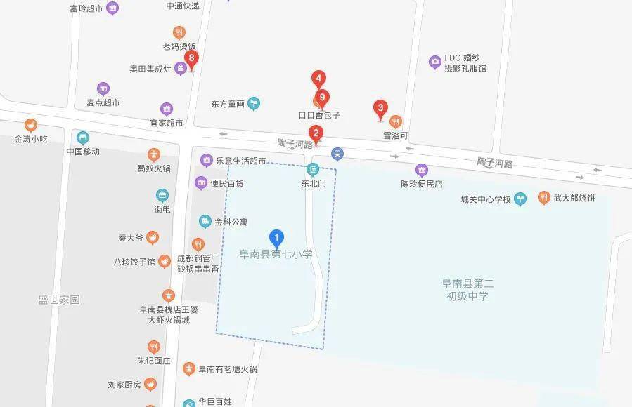 阜南中考考生最新提示附各考点平面图