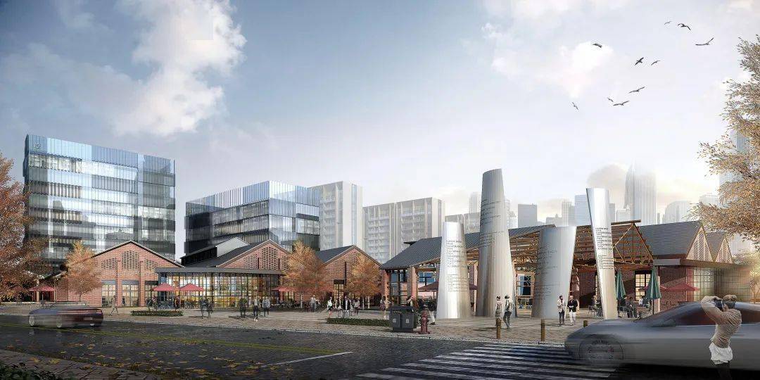 锦绣四季文保商业效果图项目还建有约2万﹐文保商业——顾村新天地