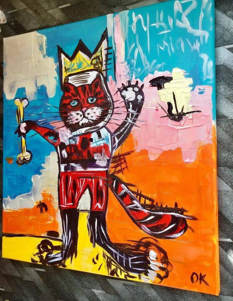 涂鸦艺术家jeanmichelbasquiat如果靠在门上那么自由就会变成可能