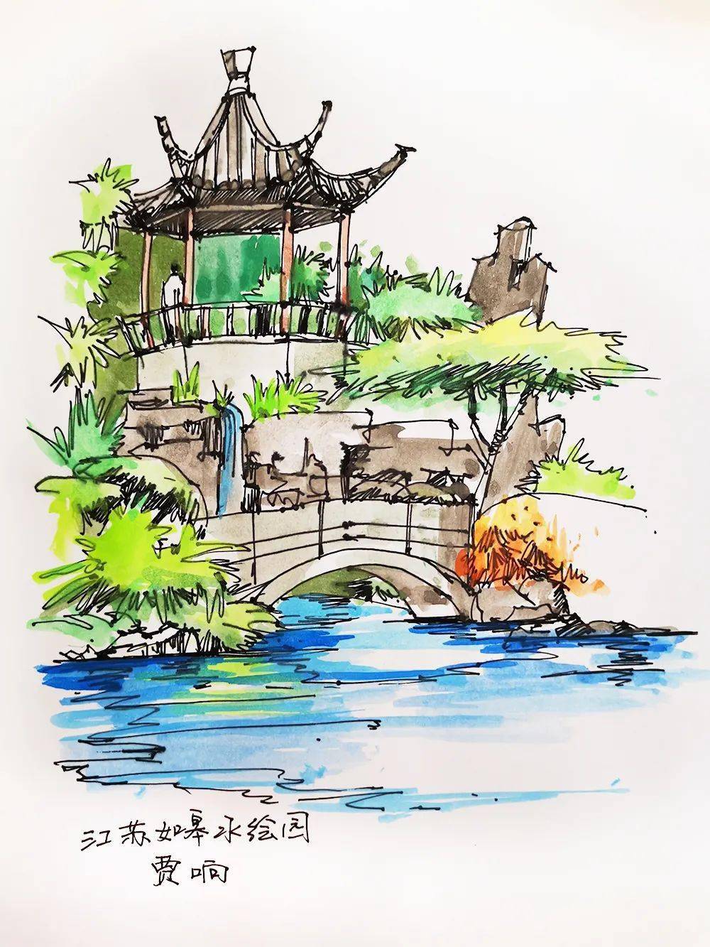 "童"绘新江苏佳作选⑦走进孩子们笔下的四时之美_江南贡院