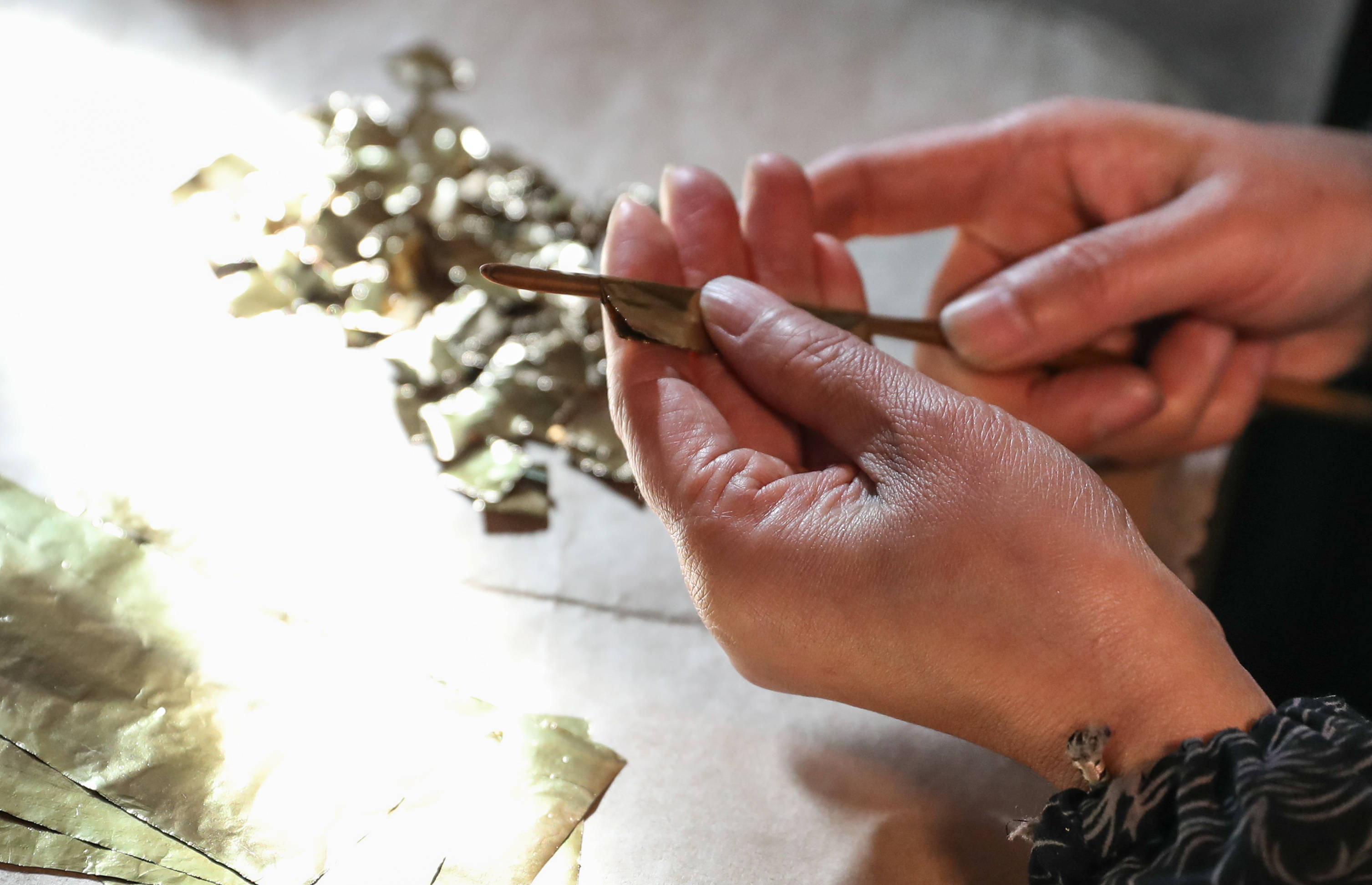 南京金箔——万锤锻制箔金来