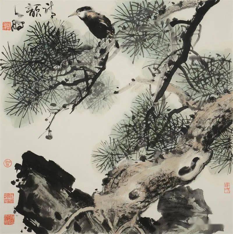 呼唤大写意读陈鹏花鸟画作品