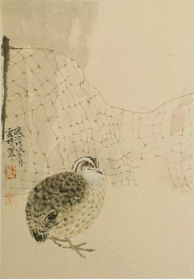 他的花鸟画用水墨写清新,以素净为高贵_刘云博