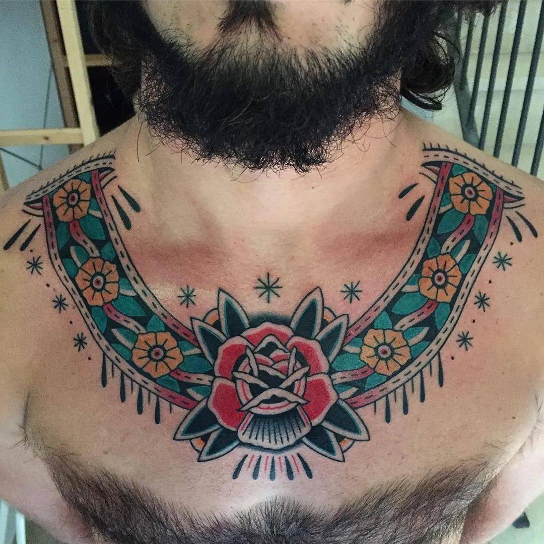 美式复古韵味,oldschool纹身的独特感觉.