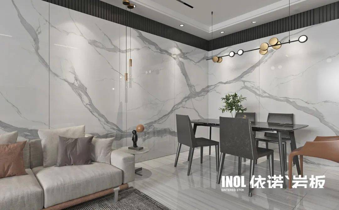 依诺岩板一片到顶无限可能