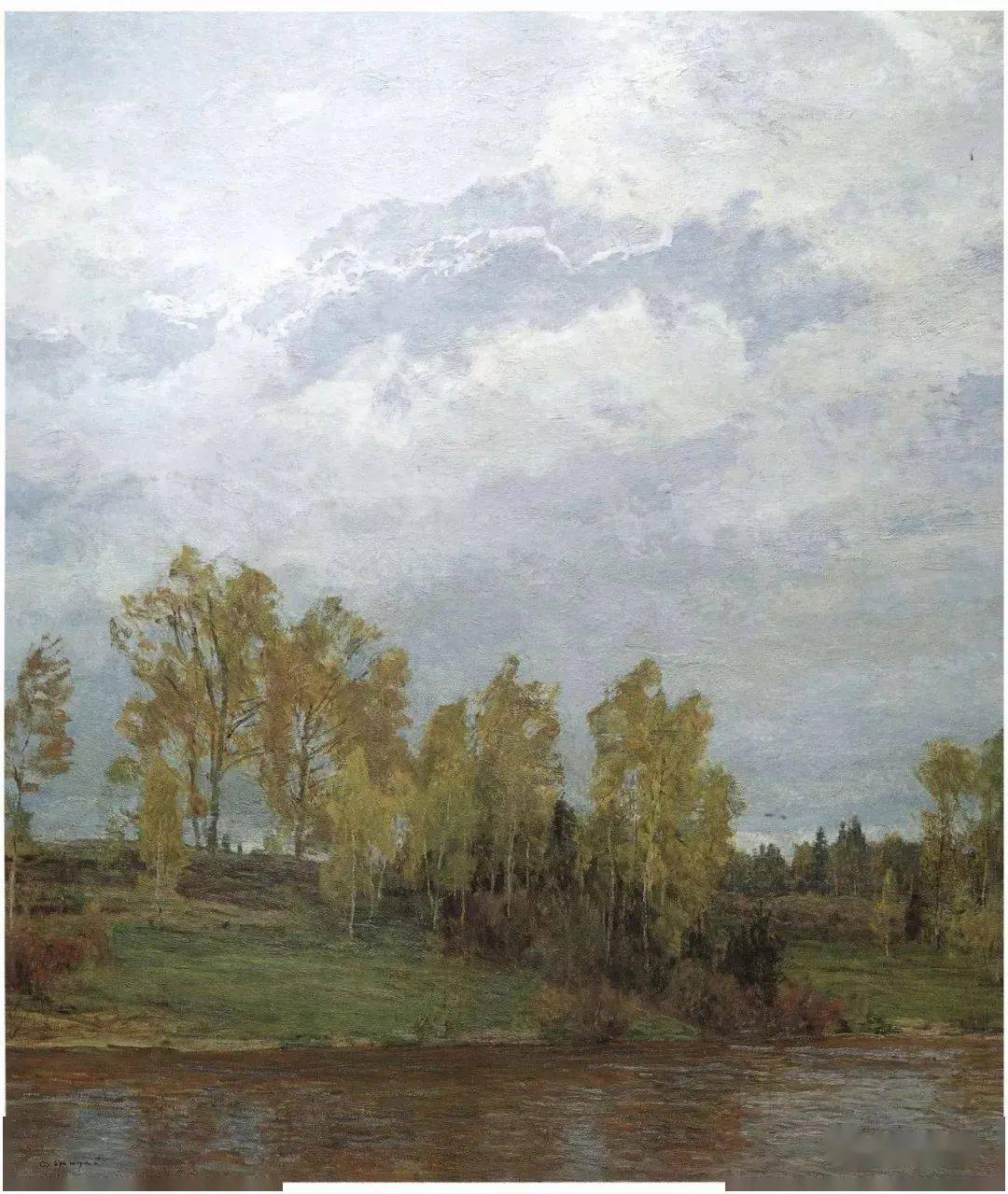 【写生啦】俄罗斯大地的迷人景色——格里采风景作品_油画