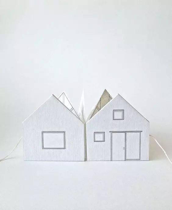 用a4纸做立体小房子图片