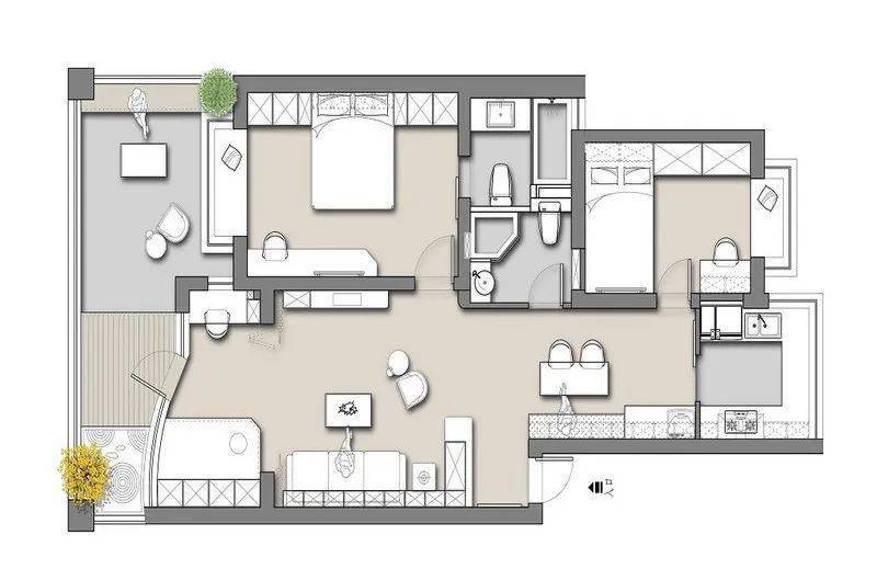 日式风格的家,从来不会浪费一点空间,正是这种必须,日式的家总是干净