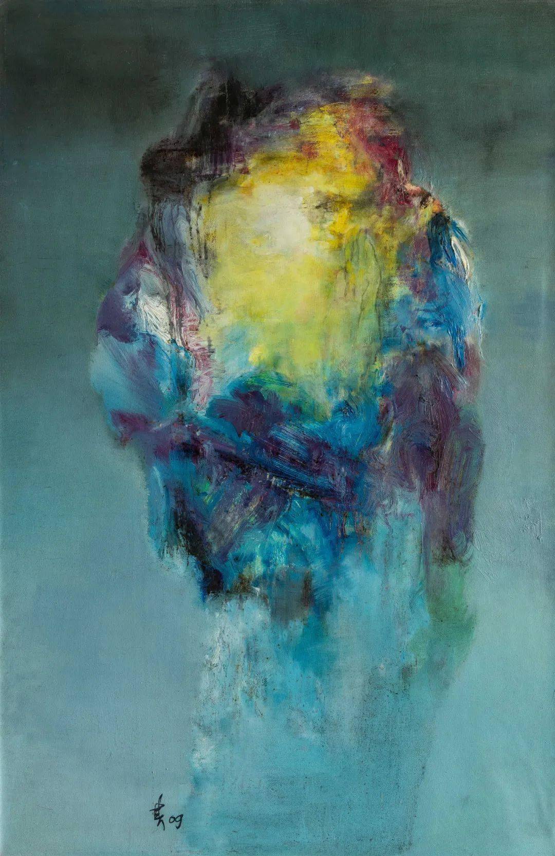 现场空空罗玉其油画作品展