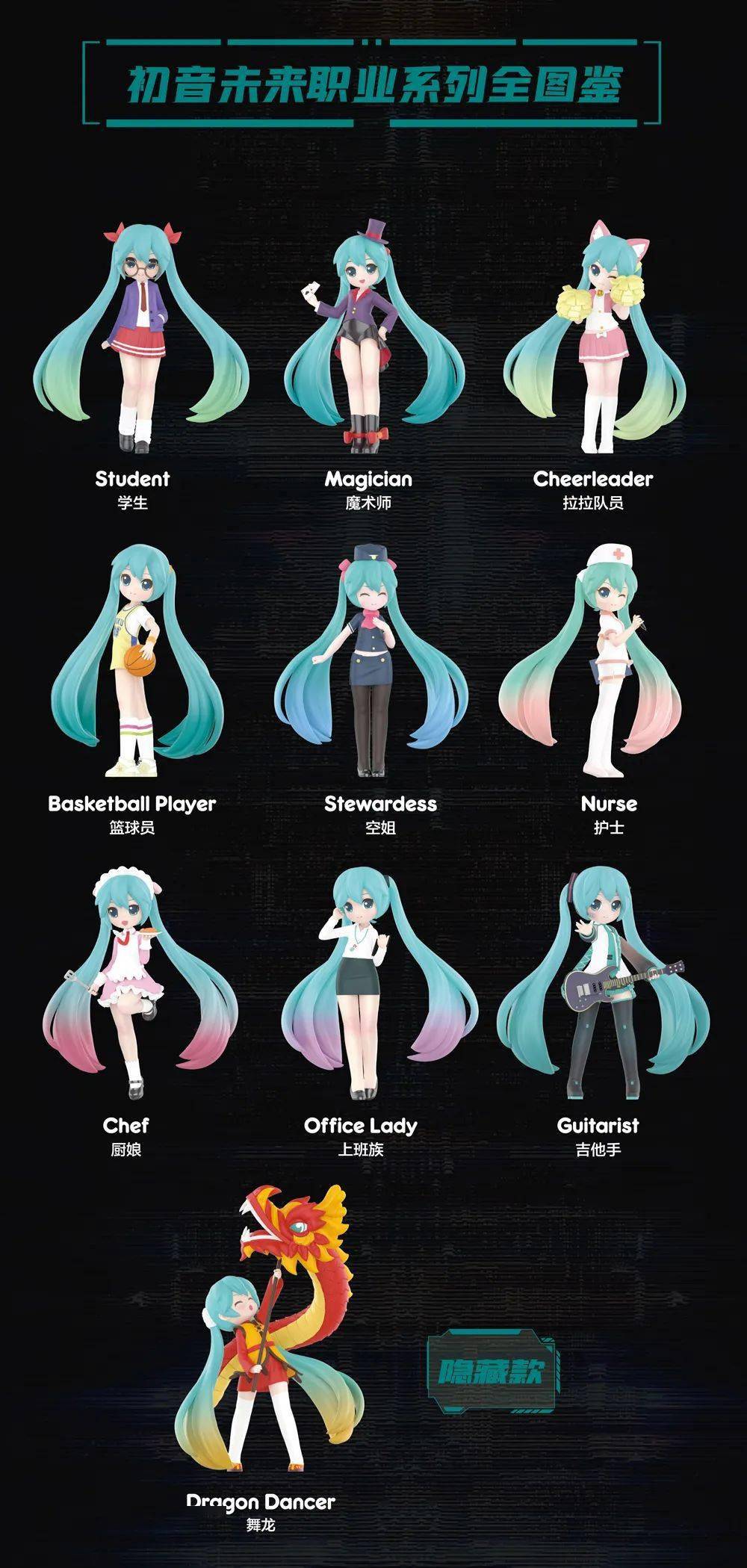 【盲盒】初音未來職業系列唱享登場!