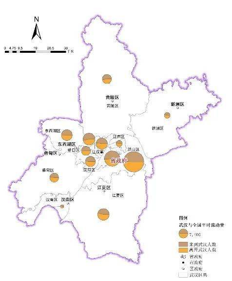 大數據揭秘武漢與全國主要城市之間的區域聯繫水平丨城市數據派