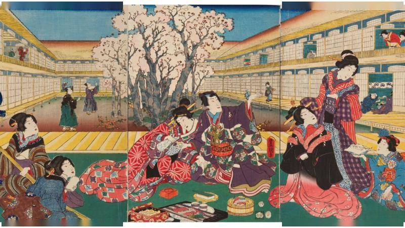 1867年,日本第一次参加在法国巴黎举办的万国博览会,将浮世绘正式推进