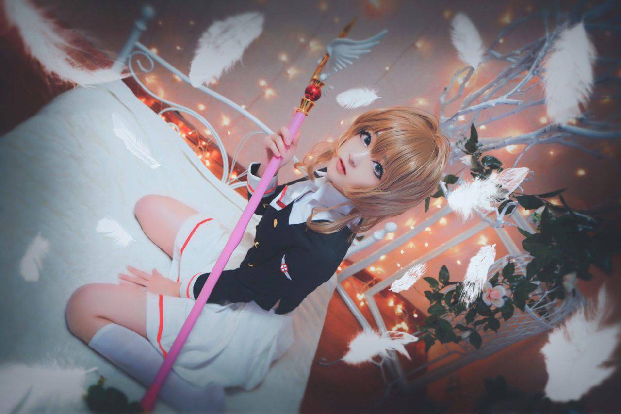 魔卡少女樱透明牌篇小樱cosplay
