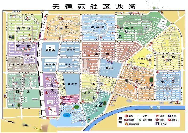 北京天通苑地图全图图片