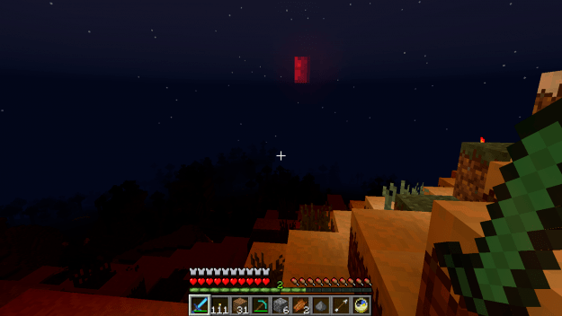 我的世界:当月亮变成血红色,等待你的,将是一个恐怖的夜晚