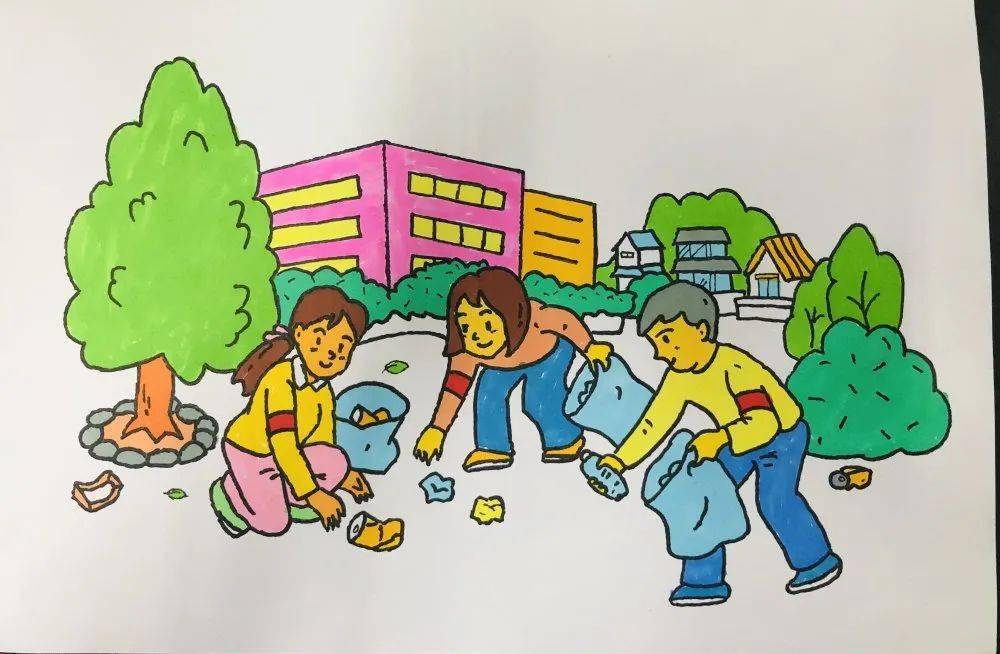 桂林市穿山中学创城记之文明健康有你有我美术比赛活动